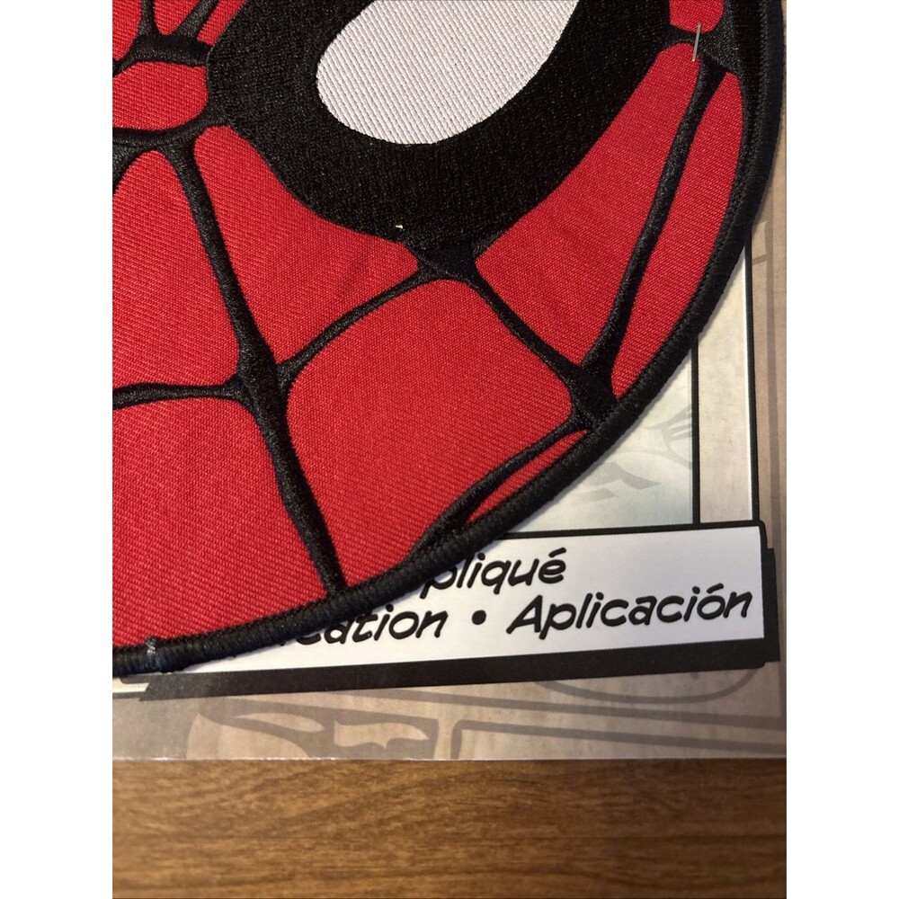 Vintage Spiderman Embroidered Iron On Patch 10" Diameter NOS - Picture 4 of 11